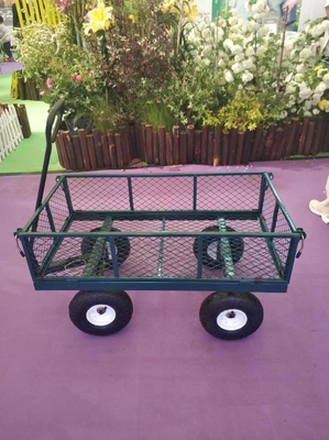 Grüner eingemachter Garten-Laufkatzen-Wagen-aufblasbares Rad einfach und einfach